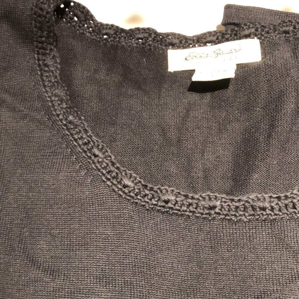 Eddie Bauer Black Sweater Size Large - Picture 6 of 7